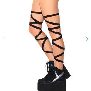 Black Leg Wraps Rave
